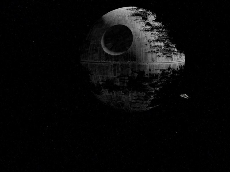 Death Star in space