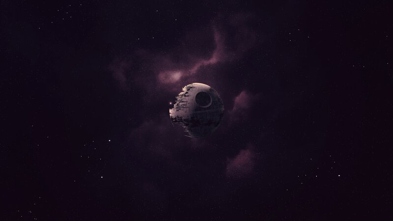 Death Star in Space — Purple