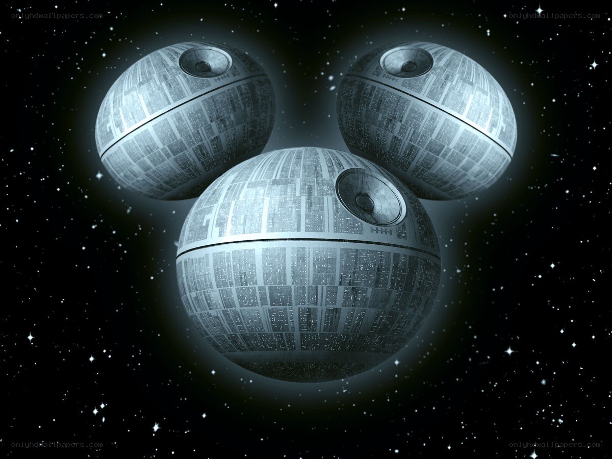 Death Stars in Mickey Mouse shape