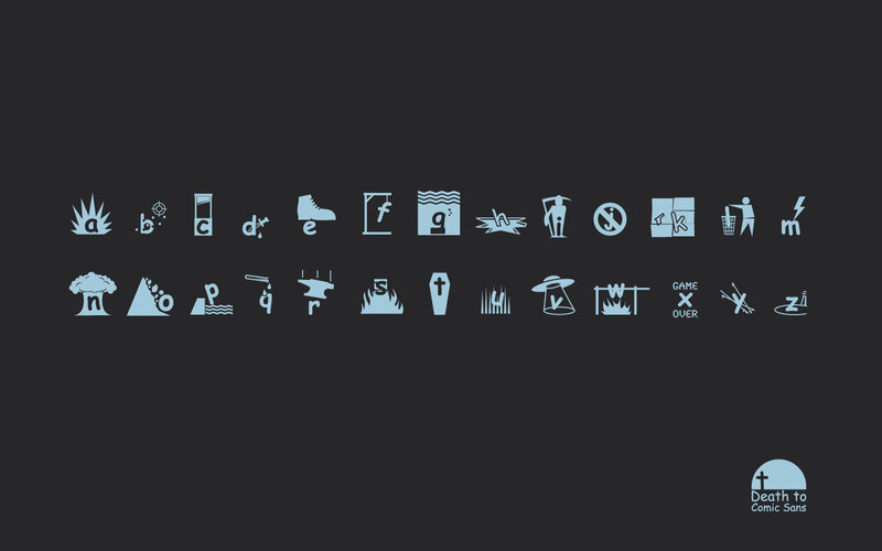 Death to Comic Sans font sample