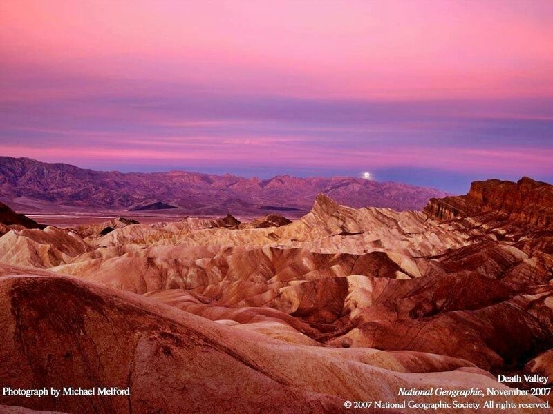 Death Valley Landscape — Pink