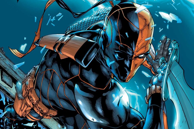 Deathstroke in Action — Blue