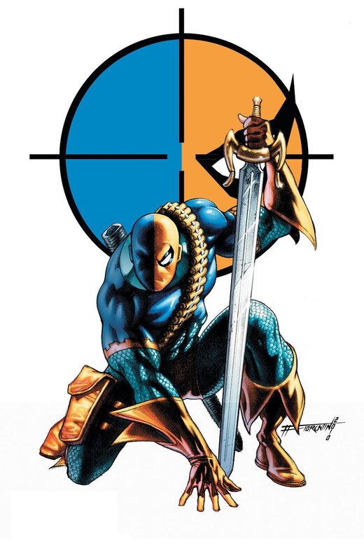 Deathstroke in combat pose
