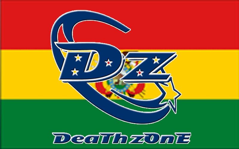 Deathzone logo on Bolivian flag