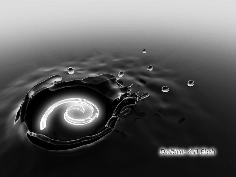 Debian 4.0 Etch splash screen