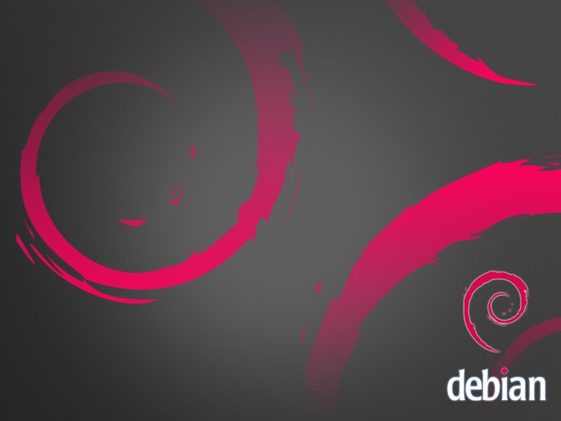 Debian logo abstract background