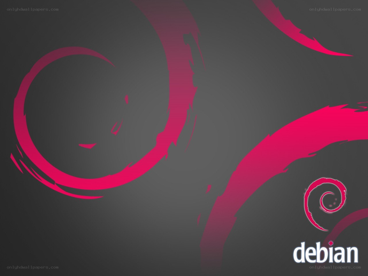 Debian logo abstract background
