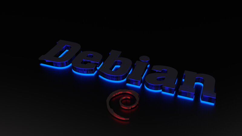 Debian Logo in 3D