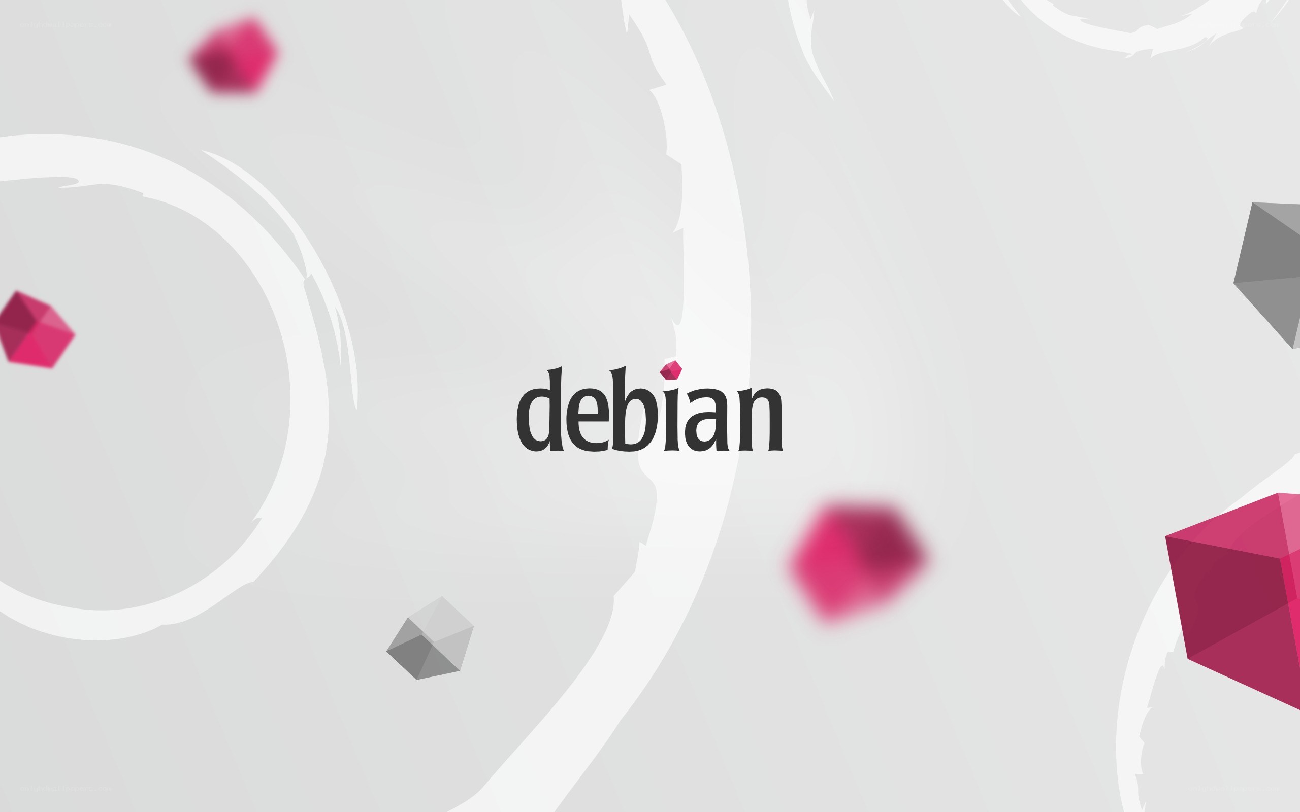 Debian logo on abstract background
