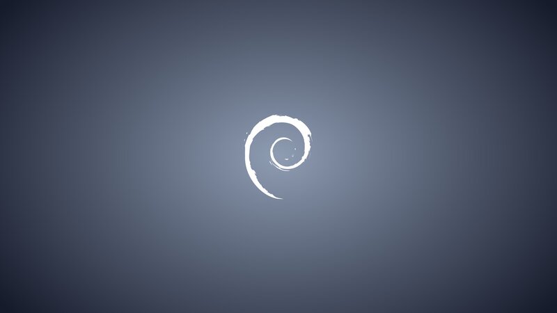 Debian Logo on Background