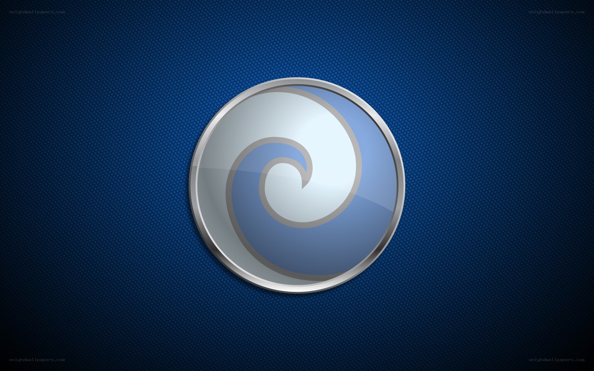 Debian logo on blue background