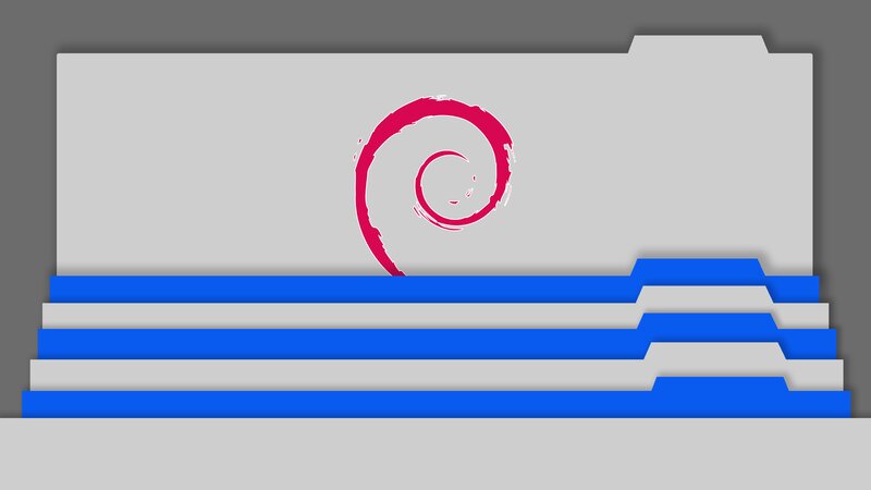 Debian Logo on Folder