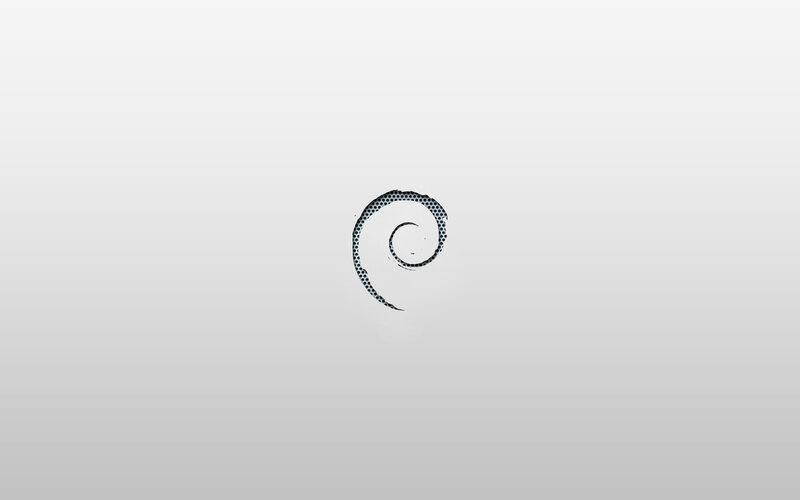 Debian logo on gradient