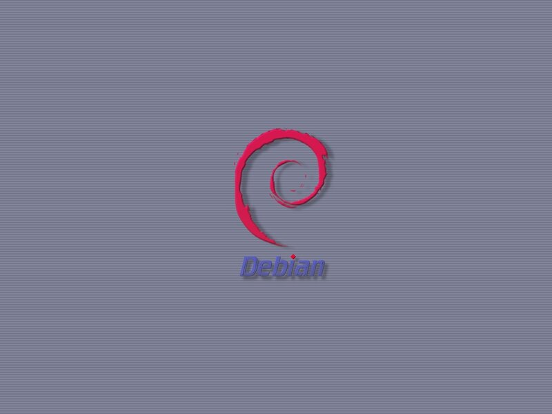 Debian Logo on Gray — Neutral