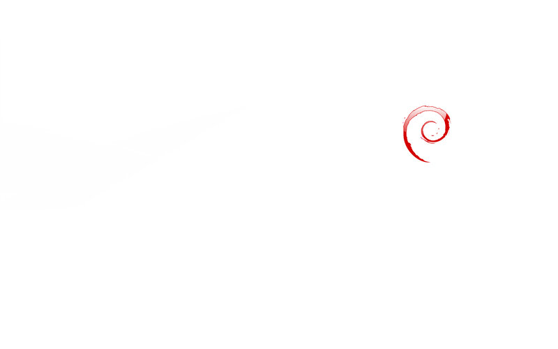 Debian Logo on White