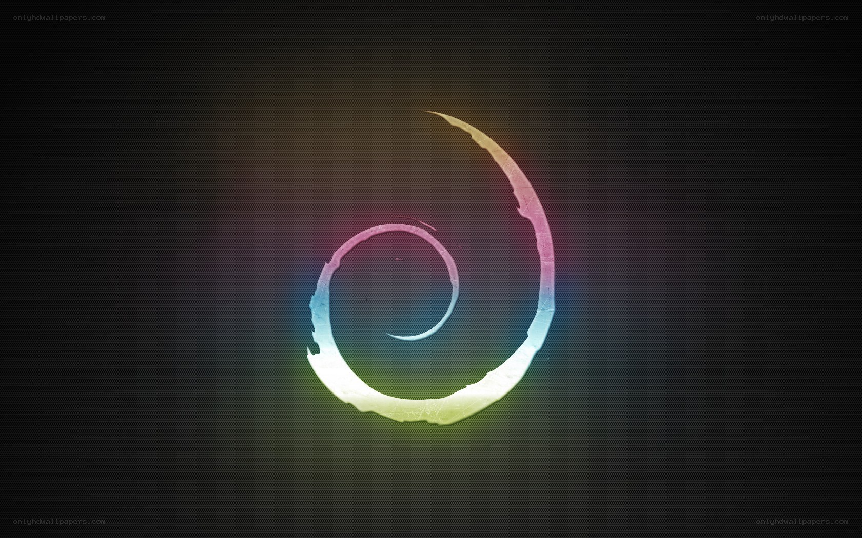 Debian logo spiral
