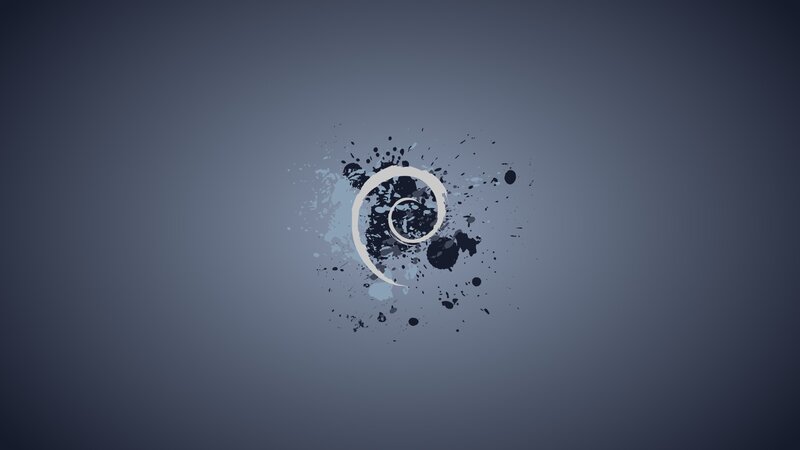 Debian Logo Splatter
