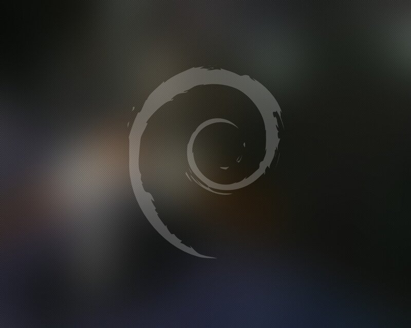 Debian Logo Swirl — Gray