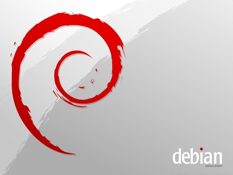 Debian logo wallpaper