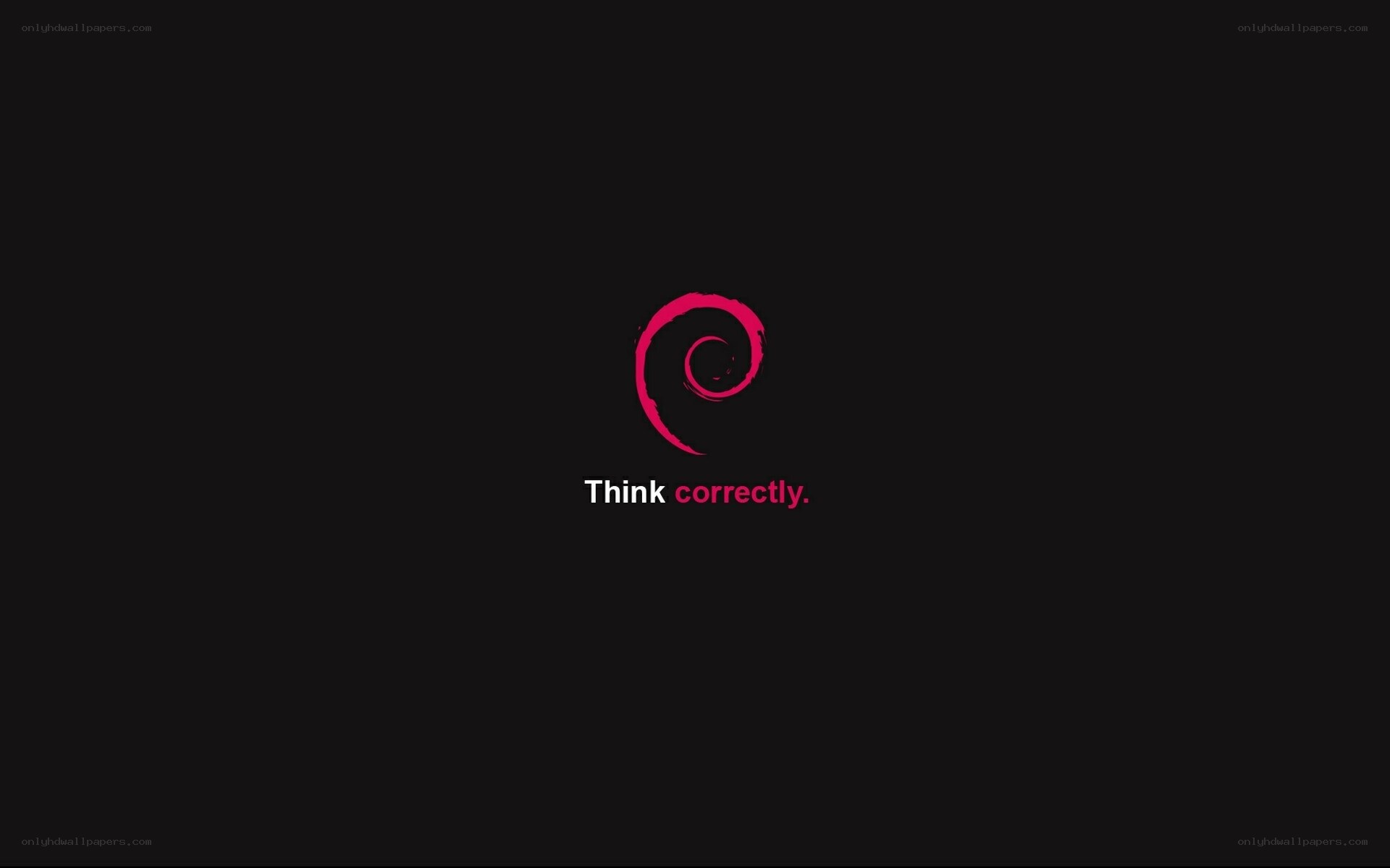 Debian logo with tagline