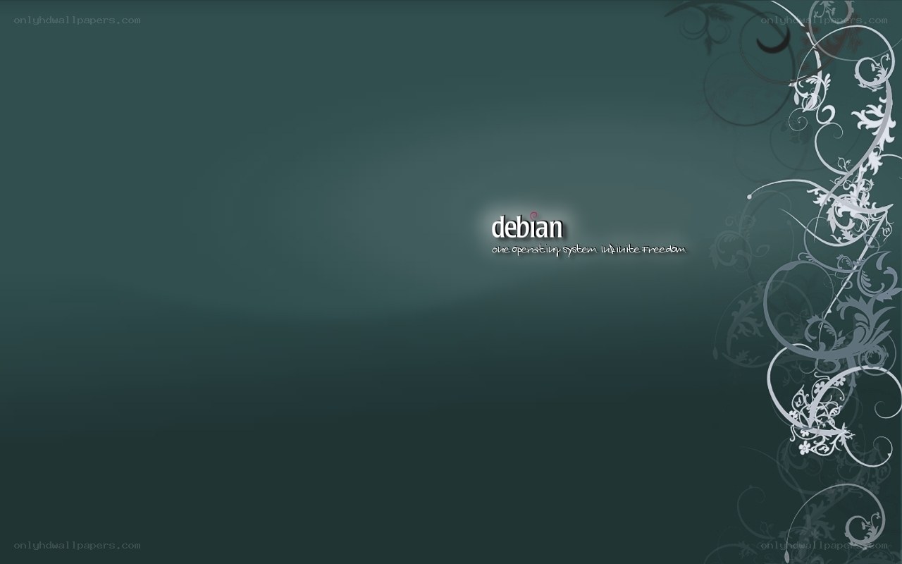 Debian operating system wallpaper