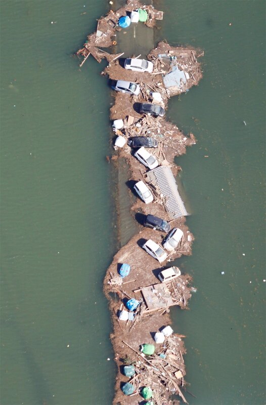 Debris and Cars in Water