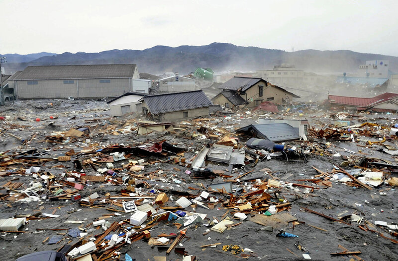 Debris-covered Town