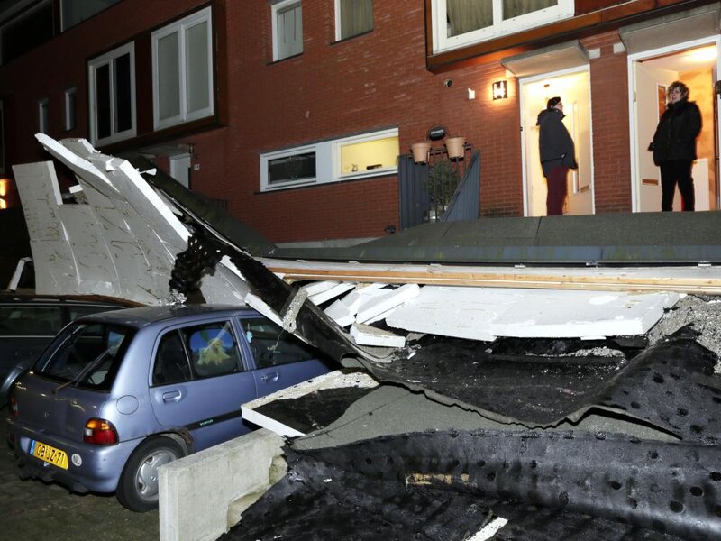 Debris from Collapsed Roof
