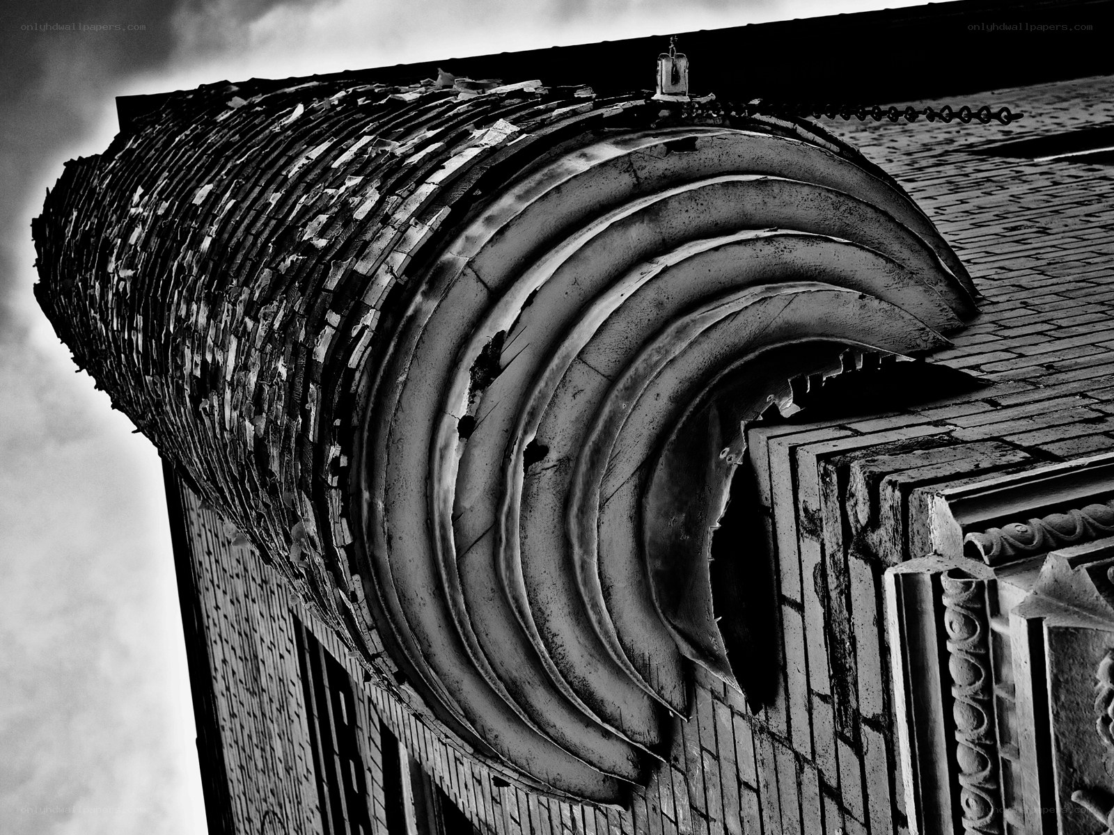 Decaying architectural detail