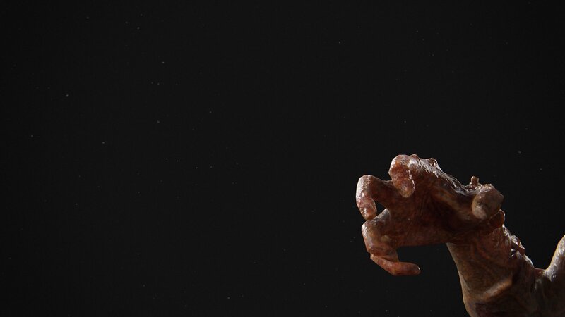 Decaying Hand in Darkness