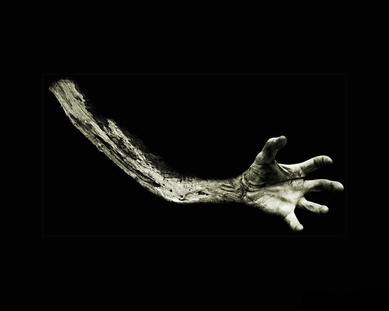 decaying hand reaching out