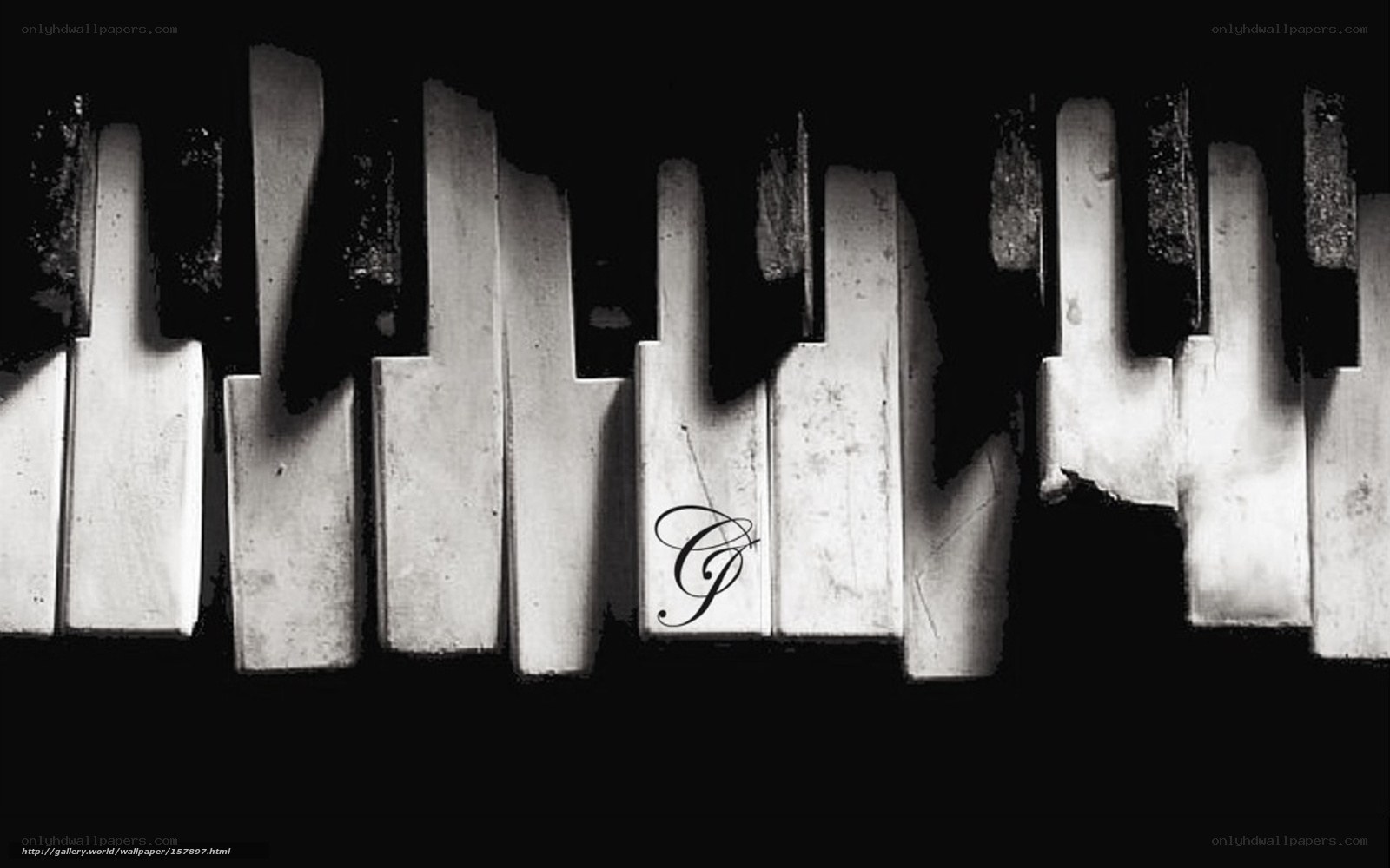 Decaying piano keys