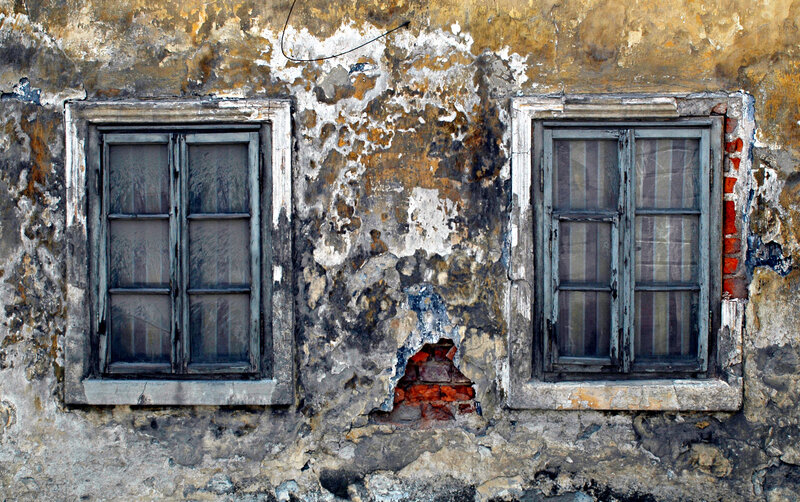Decaying Wall with Windows