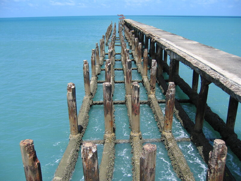 Decaying Wooden Pier