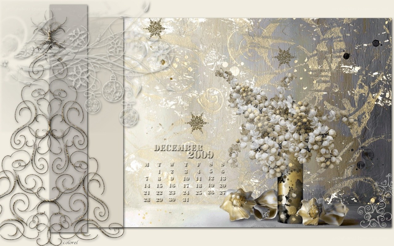 December 2009 calendar art