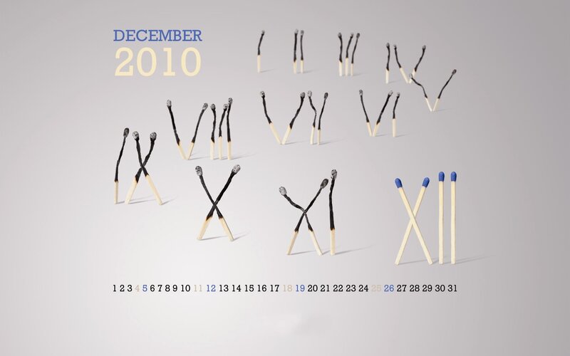 December 2010 calendar