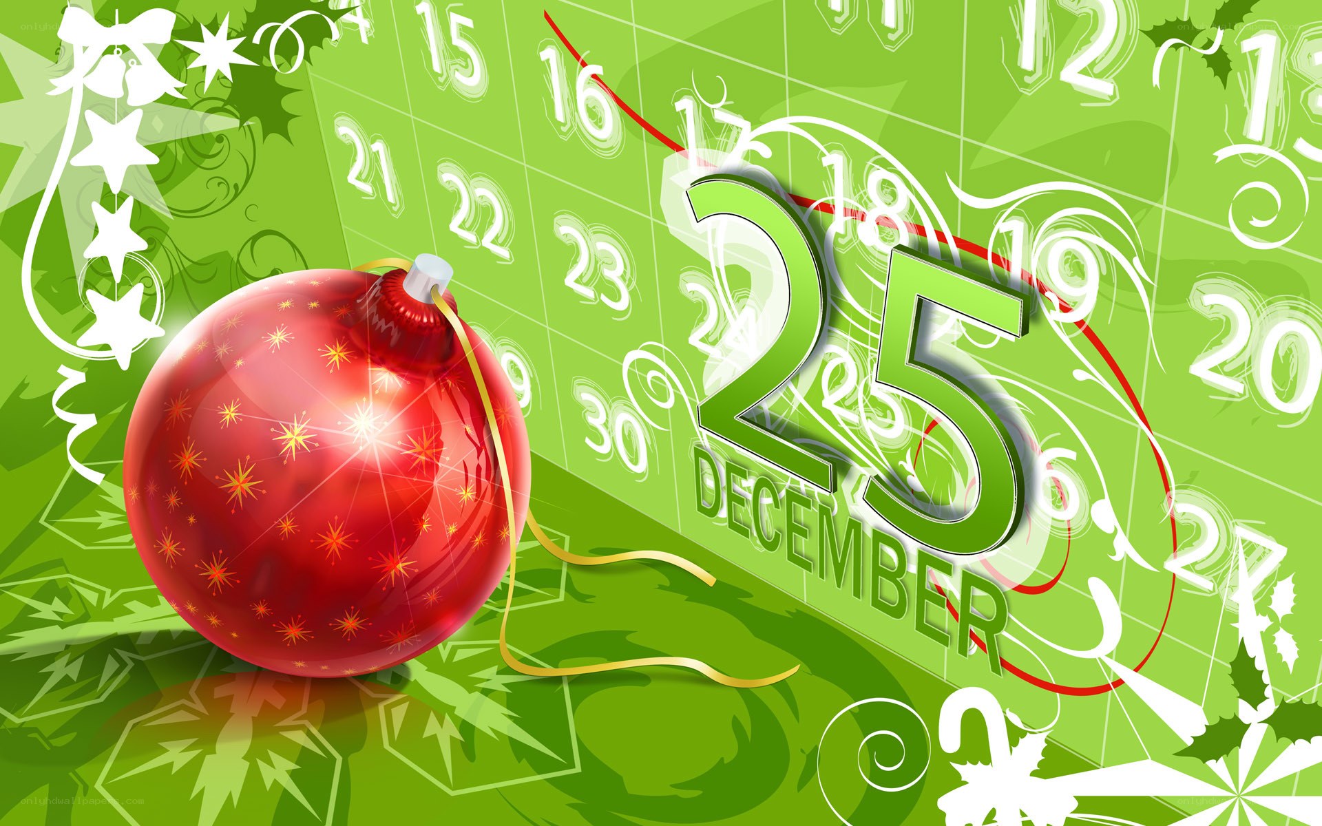 December 25th holiday graphic