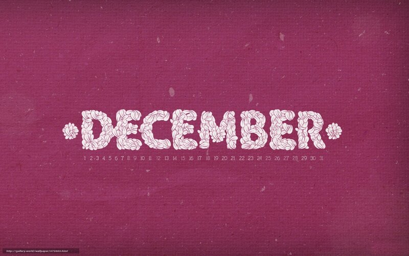 December calendar design