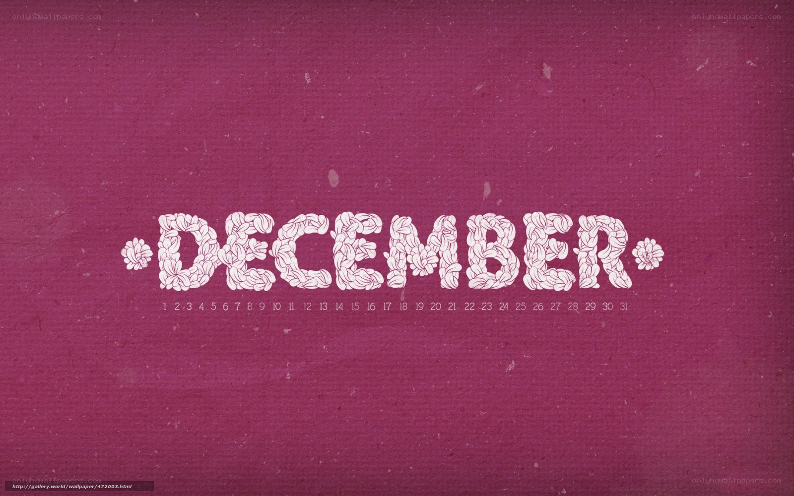 December calendar design