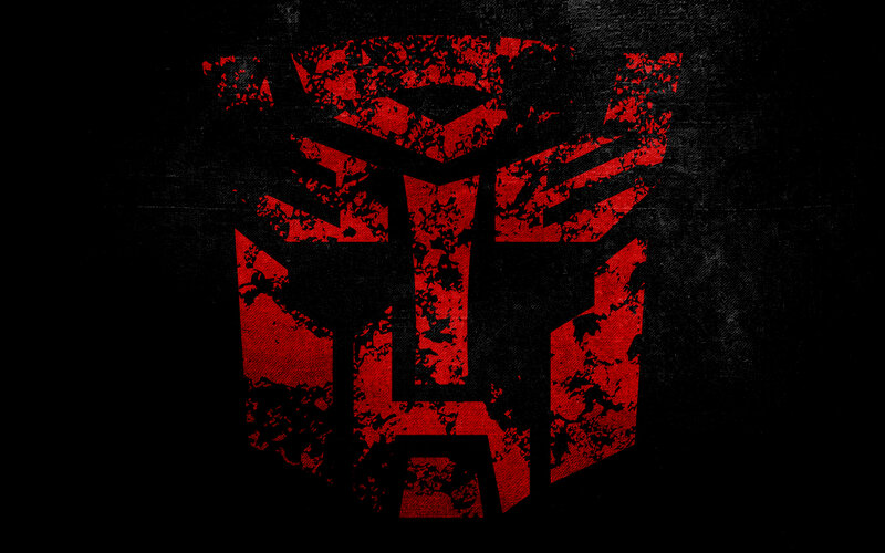 Decepticon logo on dark background