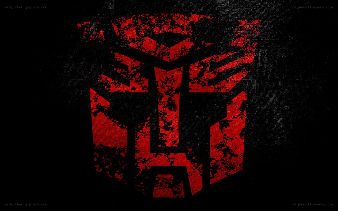 Decepticon logo on dark background