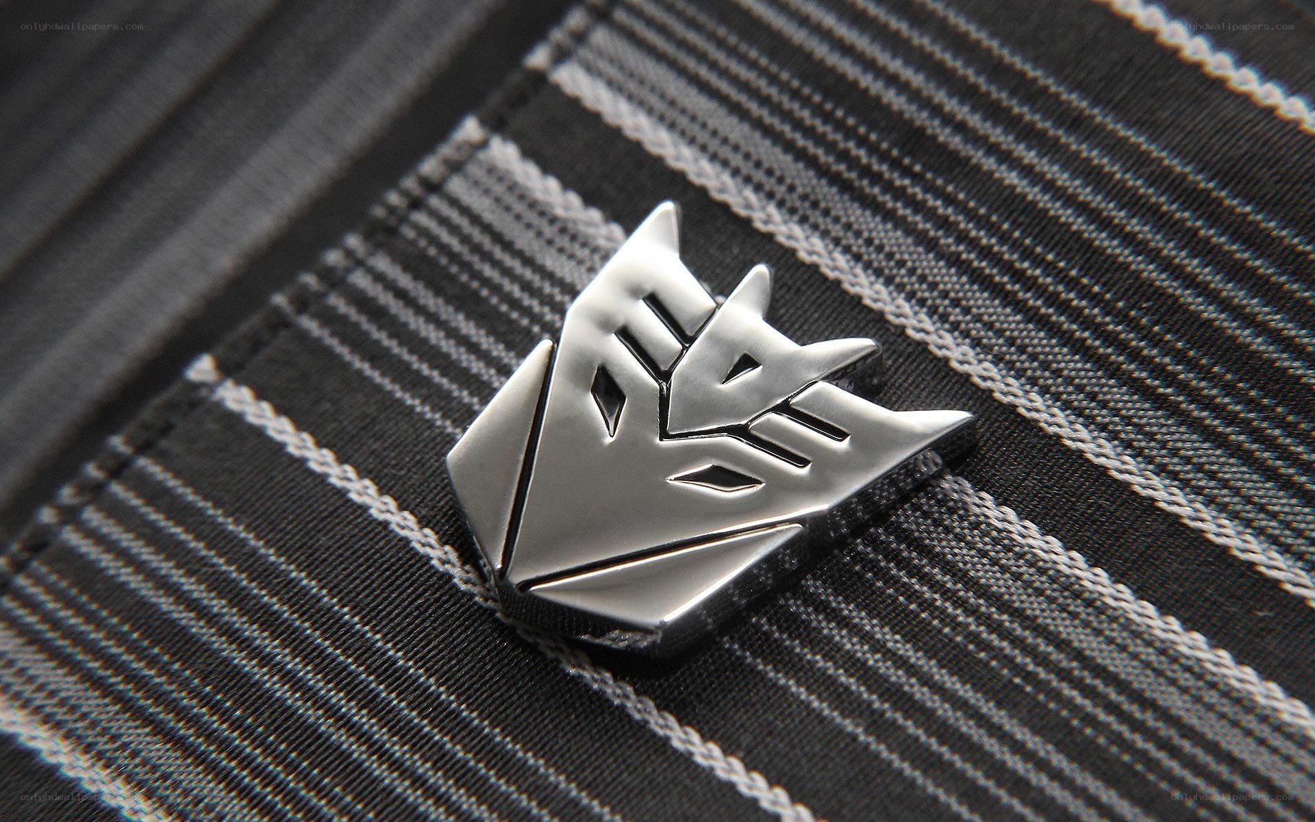 Decepticon logo on fabric