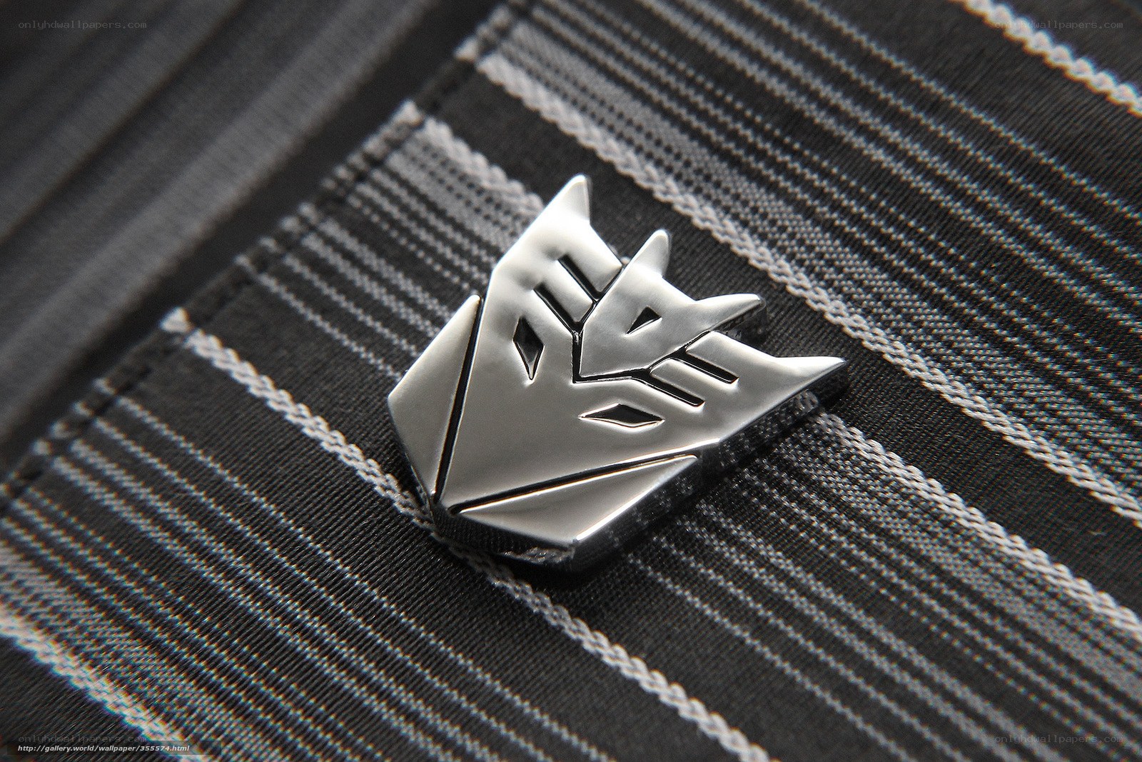 Decepticon logo on fabric