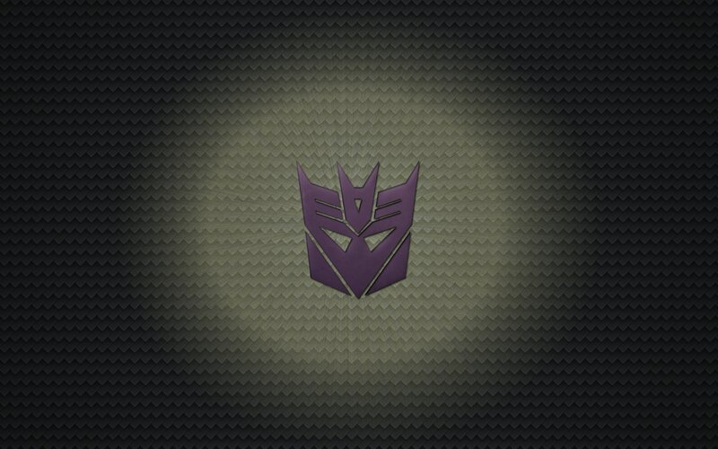 Decepticon logo on textured background