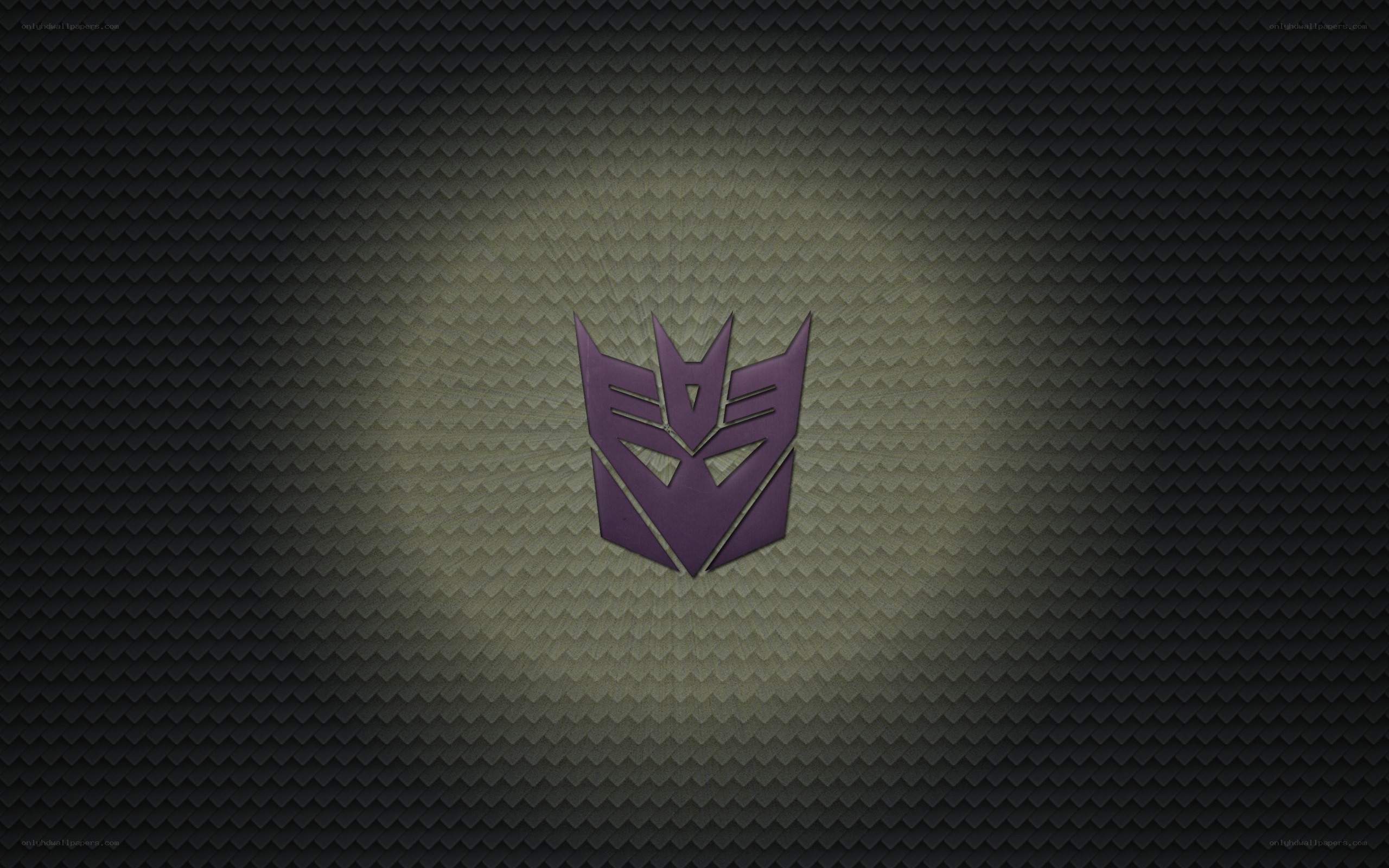 Decepticon logo on textured background