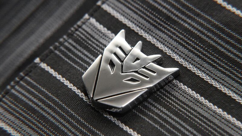 Decepticon Logo Pin — Black, Dramatic, Photograph