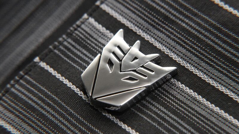 Decepticon Logo Pin — Black, Dramatic