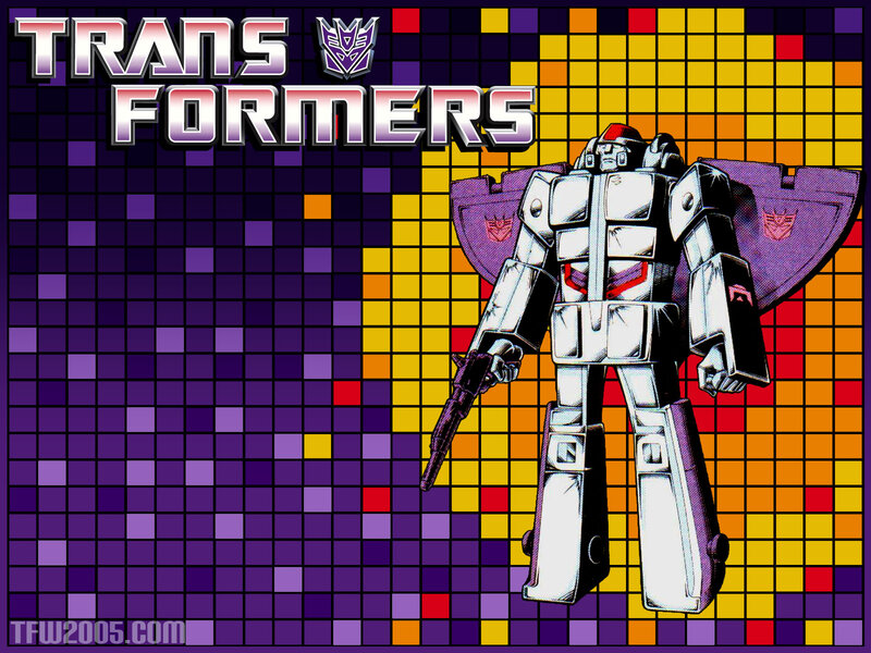 Decepticon Robot Character — Purple, Dramatic, Comic