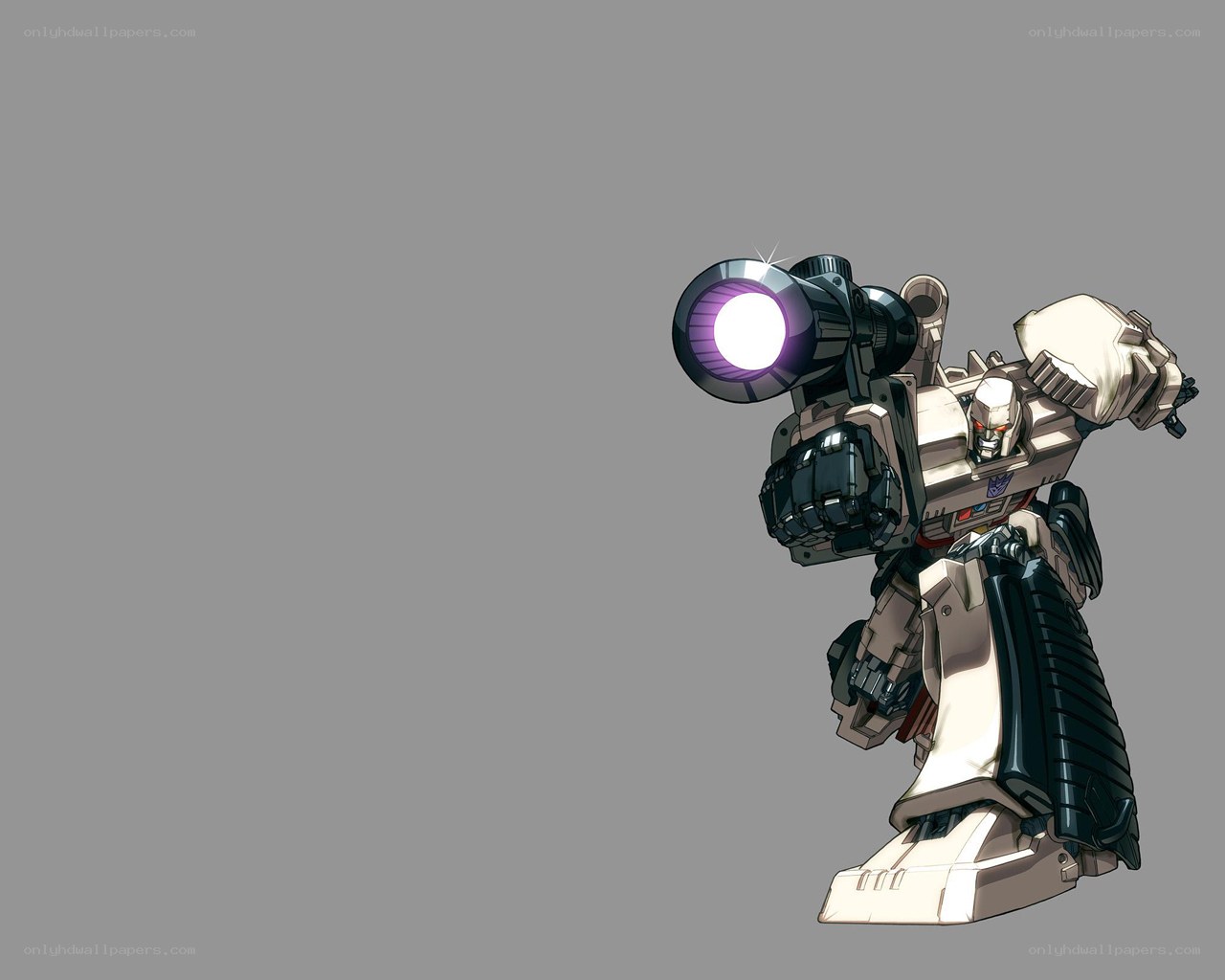 Decepticon robot with cannon