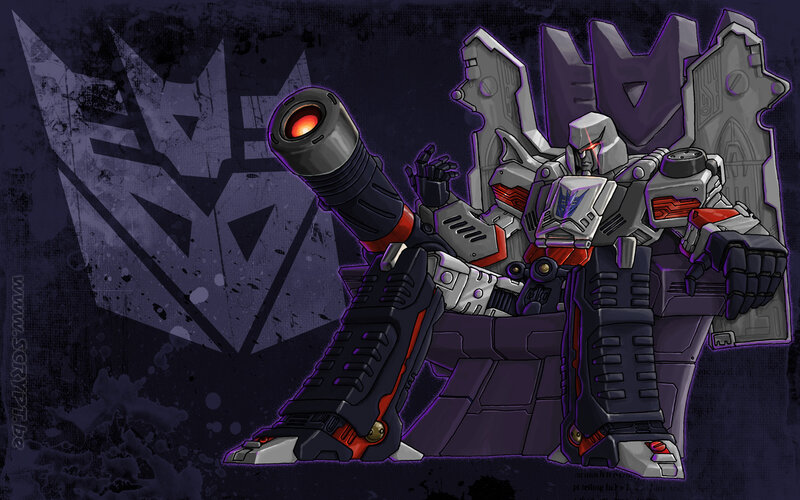 Decepticon robot with cannon
